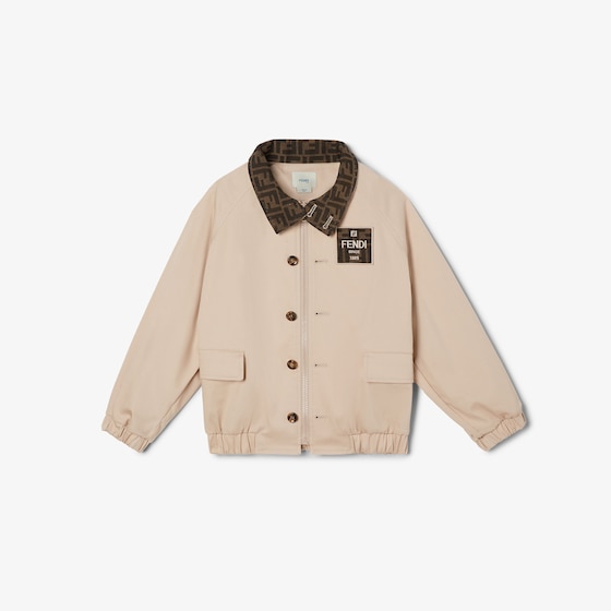 Fendi Junior Jacket In Brown