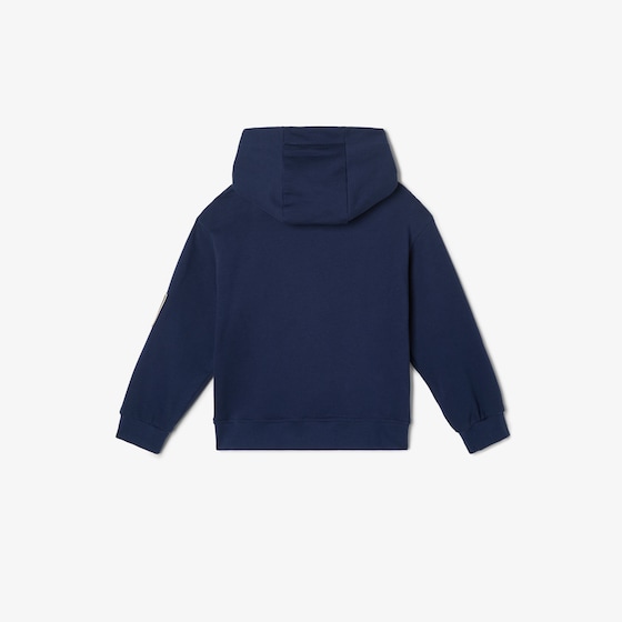 Fendi Junior navy blue jersey fleece junior jacket with hood | Thumbnail 2