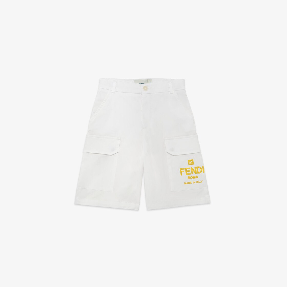 Junior Bermudas White gabardine junior Bermuda shorts White - Image 1/3