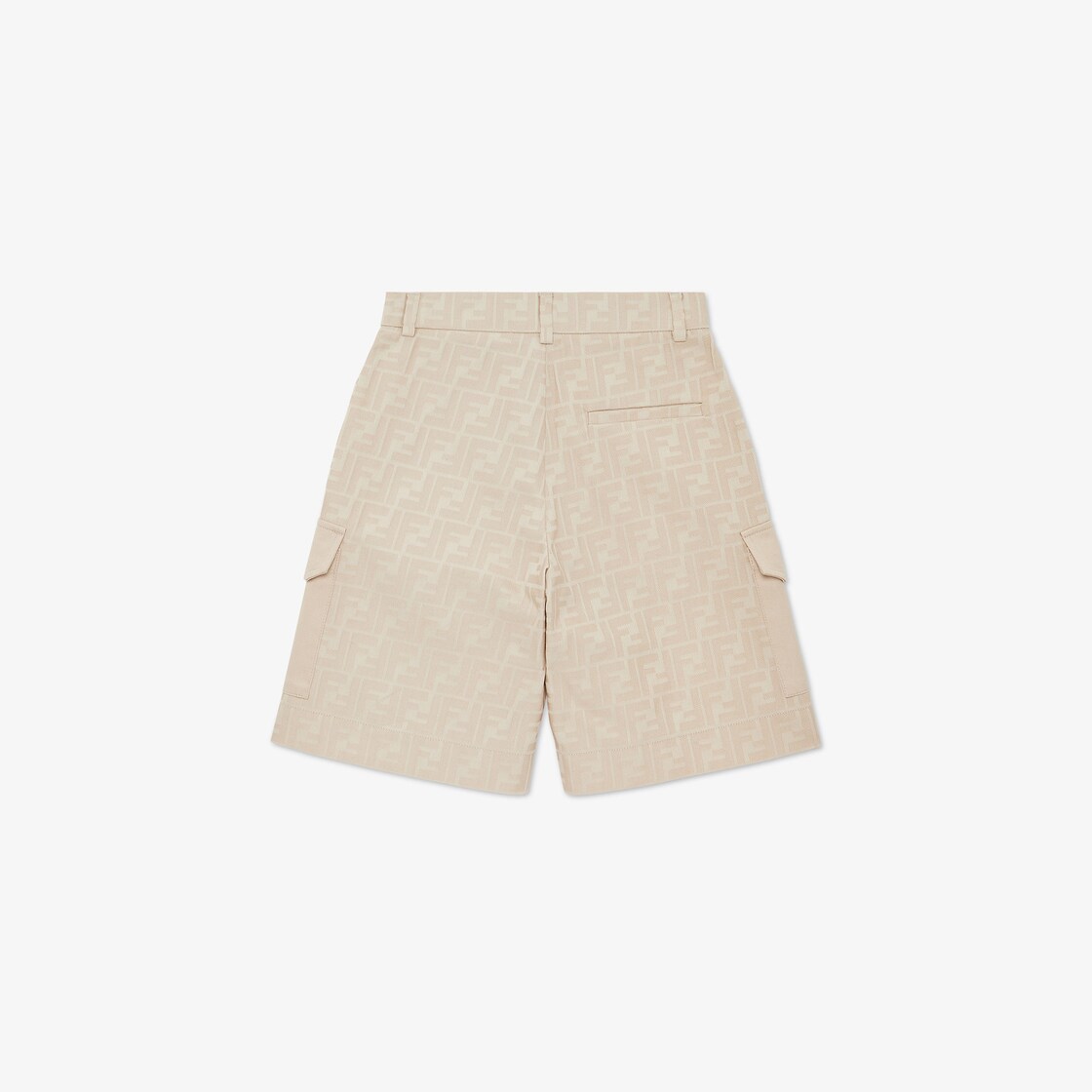 Junior Bermudas Jacquard cotton junior Bermuda shorts Beige - Image 2/3