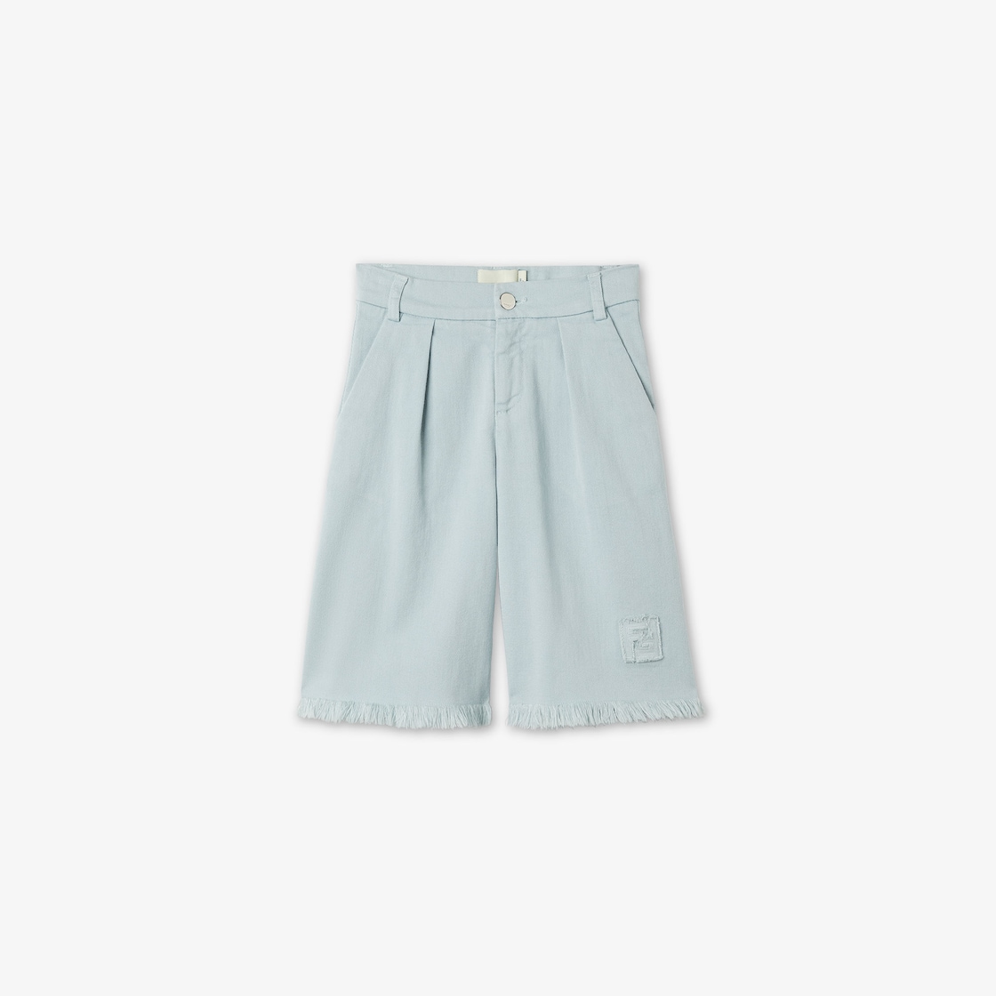 Junior Bermuda shorts Cotton denim junior Bermuda shorts Light blue - Image 1/3