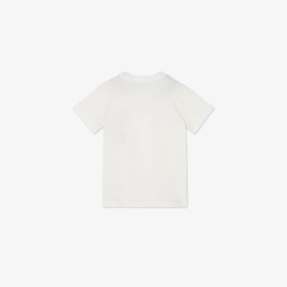 Fendi Junior T-shirt in white jersey with trompe-l'oeil effect | Thumbnail 2