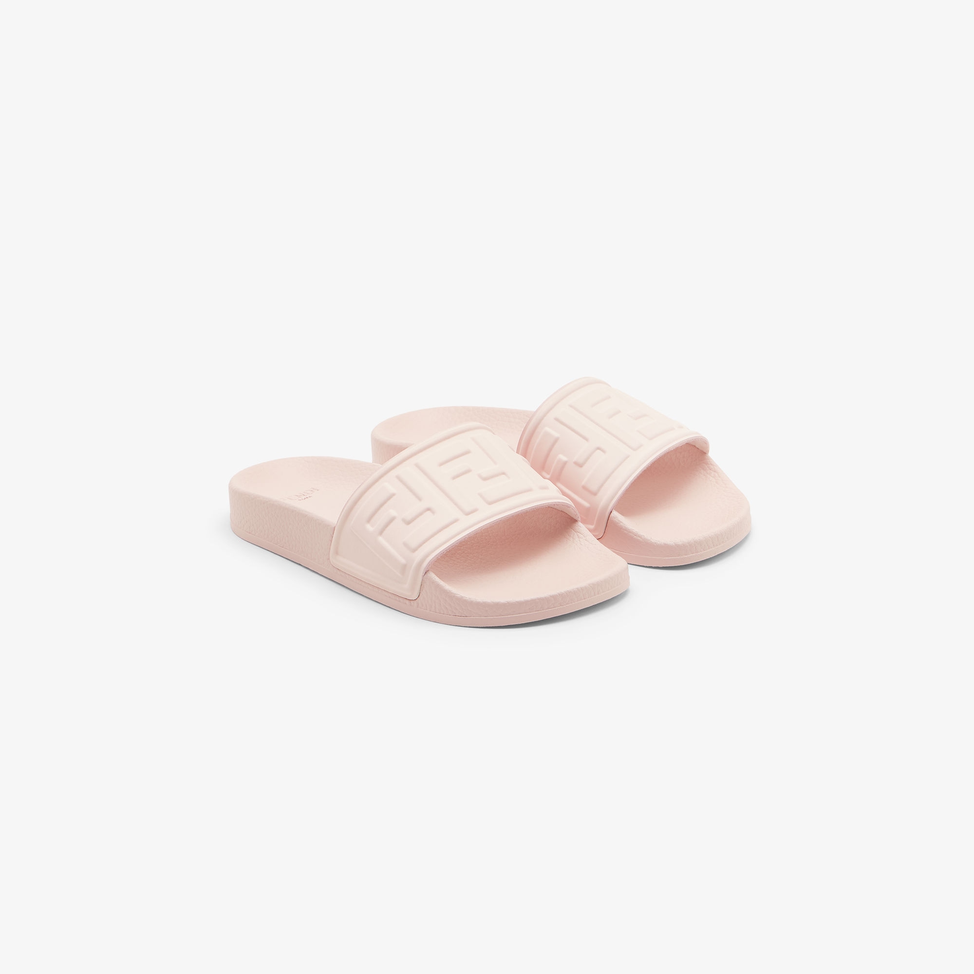 fendi pink rubber slides