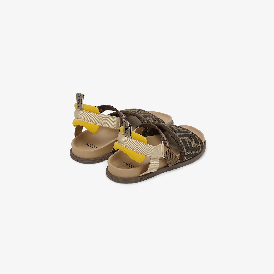 Junior Sandals Tobacco-colour FF fabric sandals Multicolour - Image 3/3
