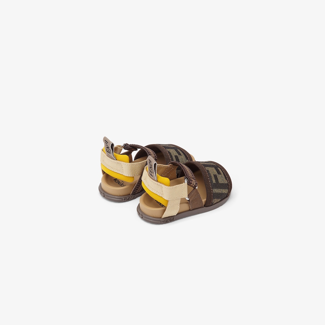 First Steps Sandals Tobacco-color FF fabric first steps sandals Multicolor - Image 3/3