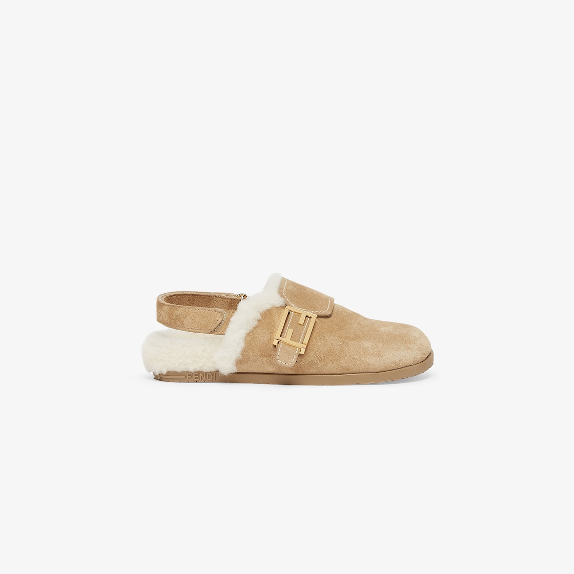 Junior sabots Sheepskin junior sabots Fendi