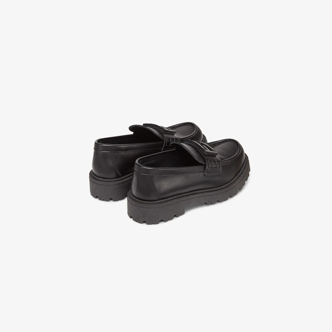 Junior Loafers Junior leather loafers with logo Black - Image 3/3