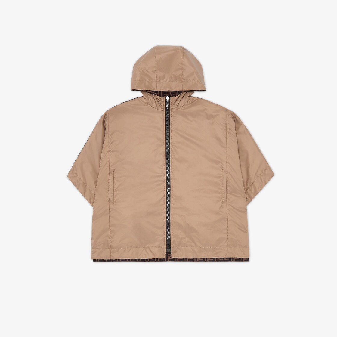 Fendi FF Logo Reversible Jacket Brown