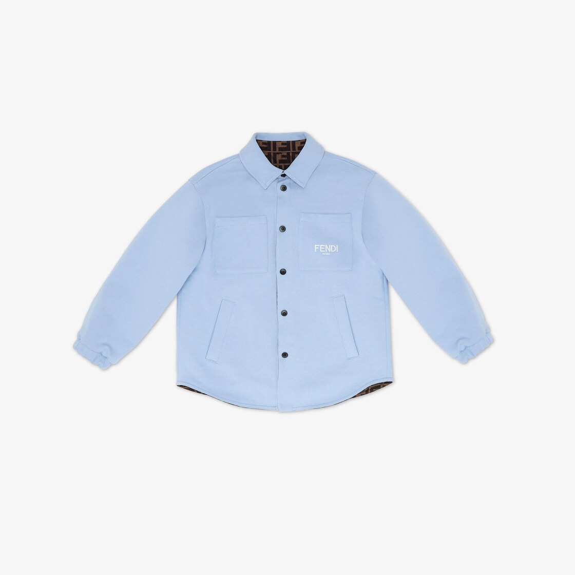 Junior Shirt Jacket - Reversible light blue junior shirt jacket