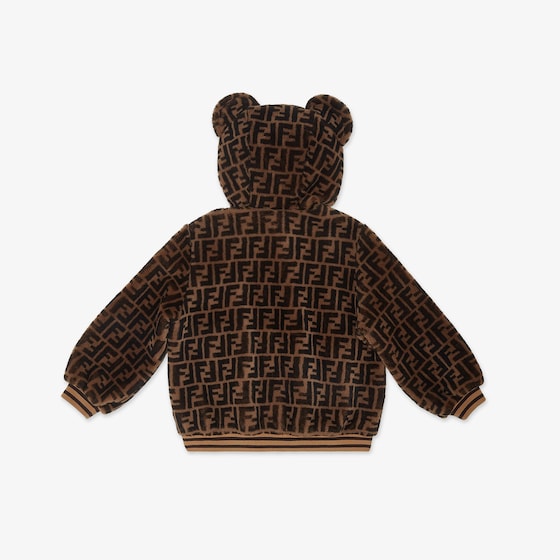 Fendi Junior Shearling Bomber Jacket | Thumbnail 2