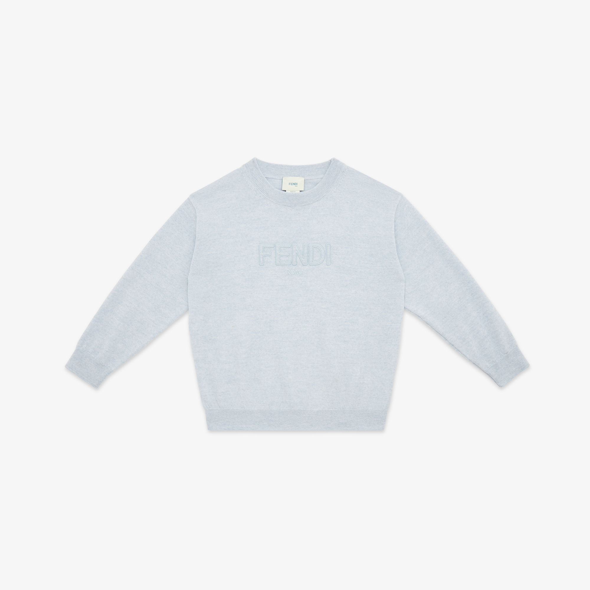 Fendi Navy Blue Knit Polo Sweater main image 0