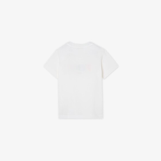 Fendi Junior T-shirt in white jersey with multicoloured | Thumbnail 2