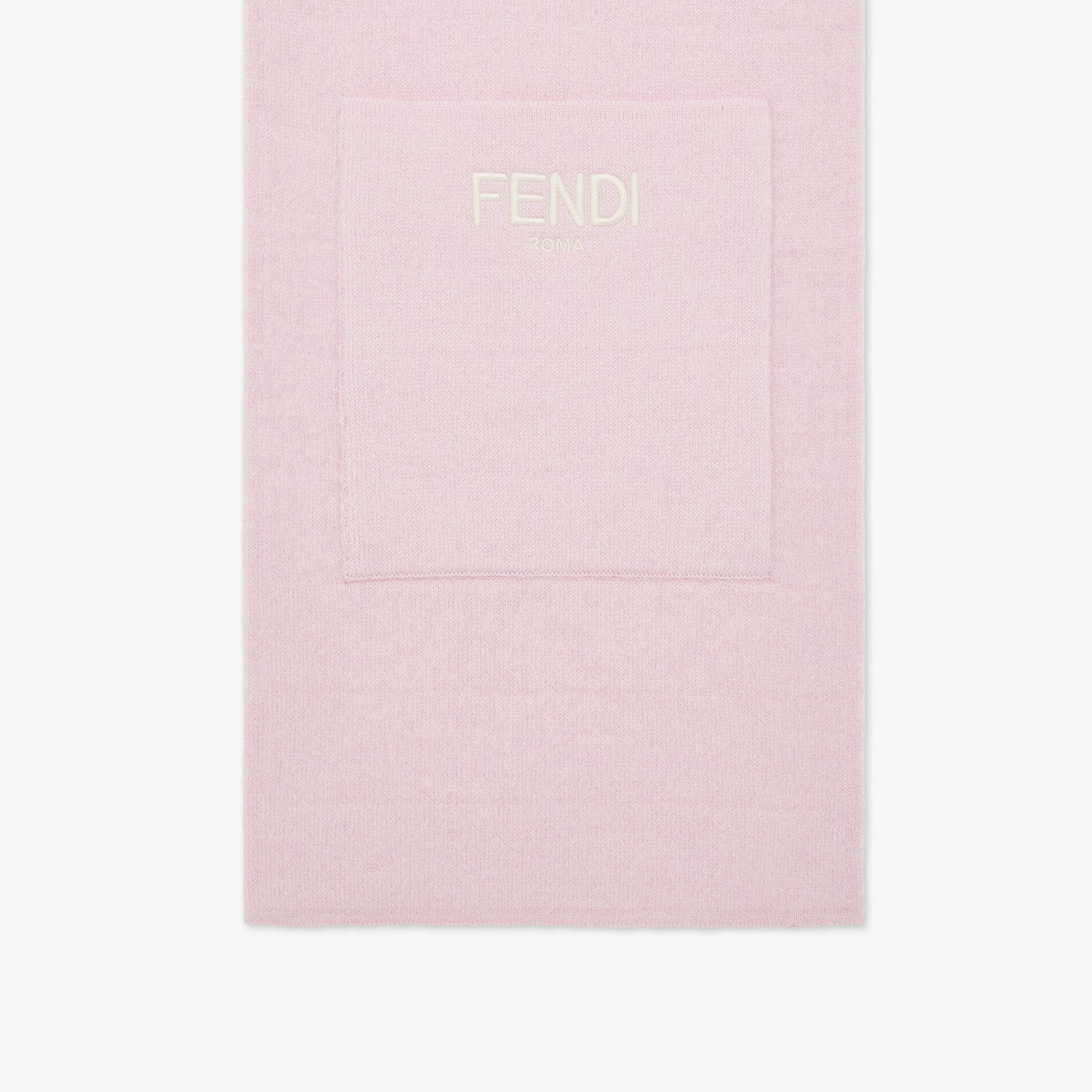 ニット ジュニア マフラー ウール ピンク | Fendi ニット ジュニア マフラー ウール ピンク | Fendi